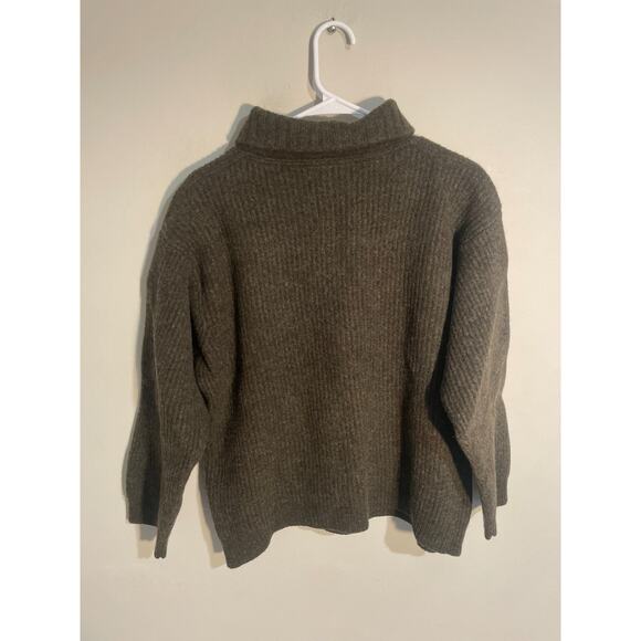 Cabela’s Outfitter Series 100% Lambs Wool 1/4 Zip Men’s Size XL Brown - Picture 4 of 8